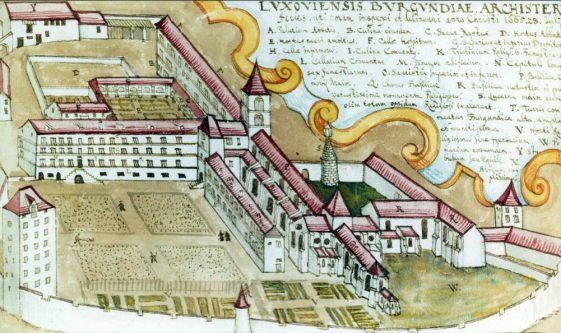vue abbaye 1665